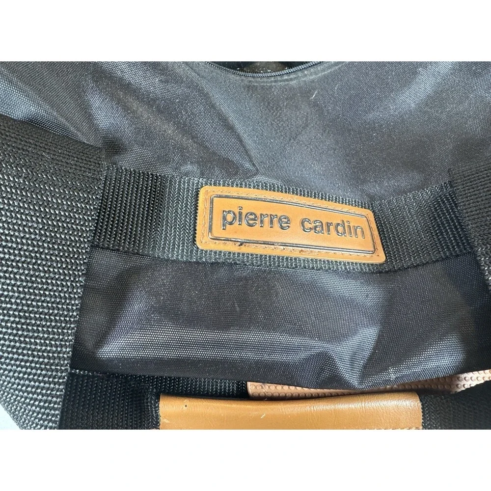 Vintage Pierre Cardin Vintage Duffel Bag Black Nylon Travel Gym Carry On